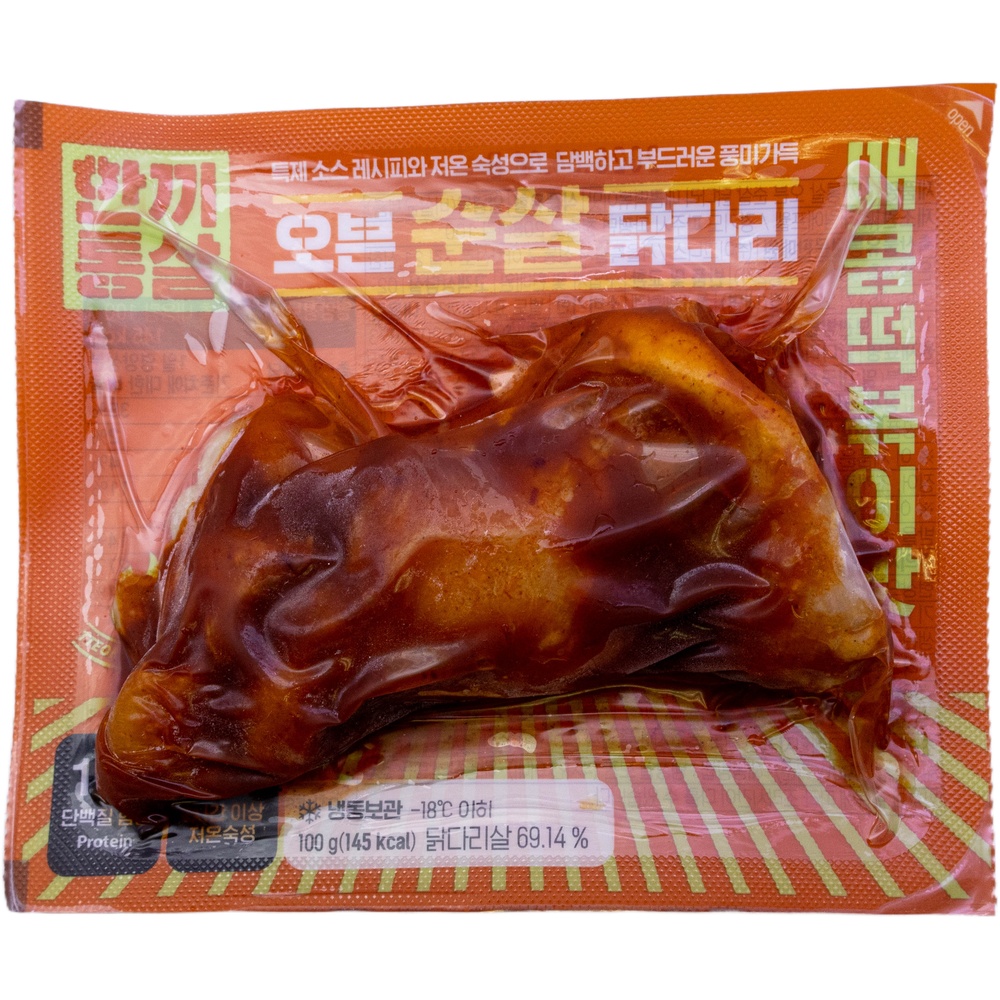 이그니스 한끼통살 오븐 순살 닭다리 매콤떡볶이맛 100g