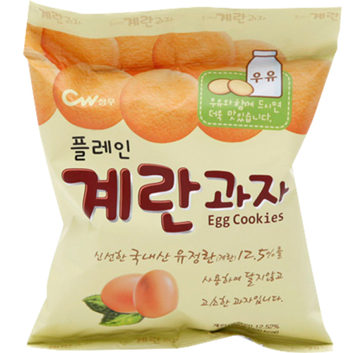 청우식품 플레인 계란과자 65g