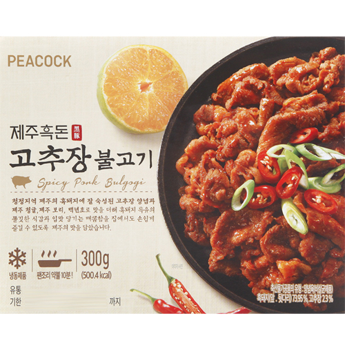 피코크 제주흑돈 고추장불고기 300g