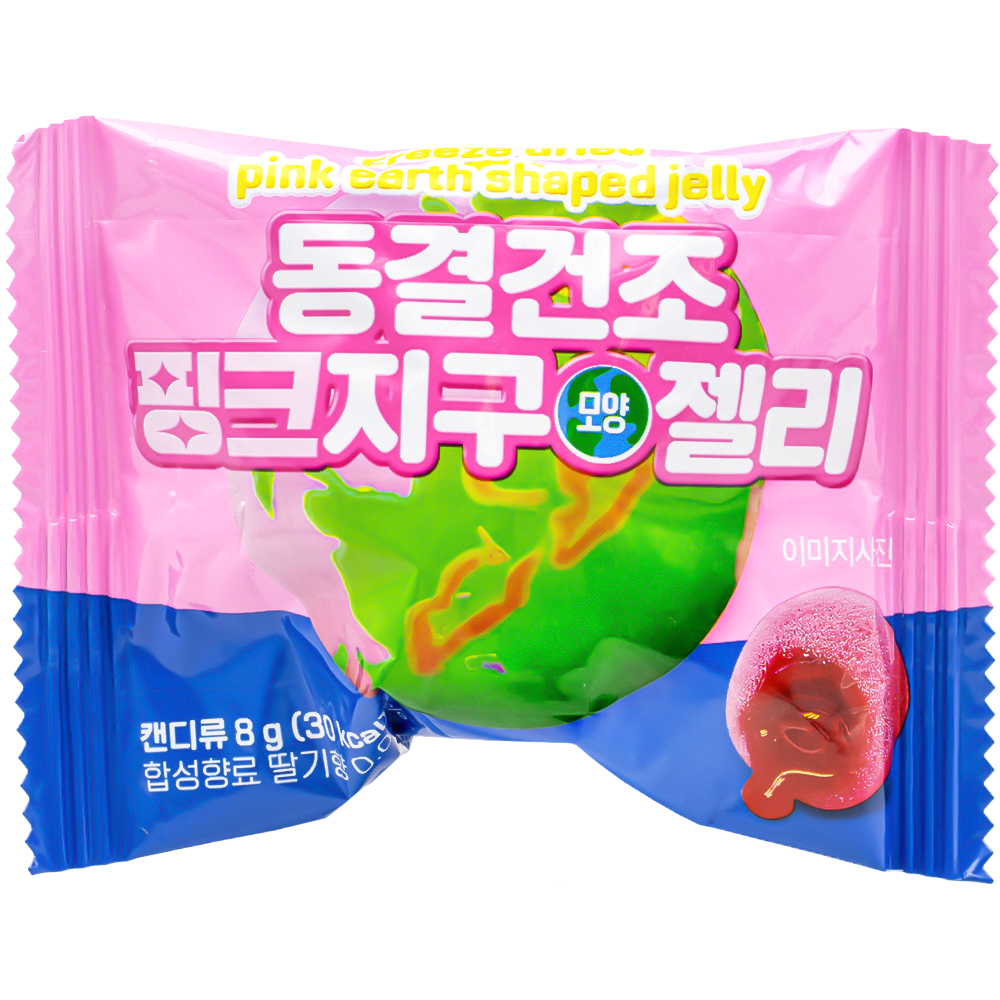피치코리아 동결건조 핑크지구모양 젤리 8g