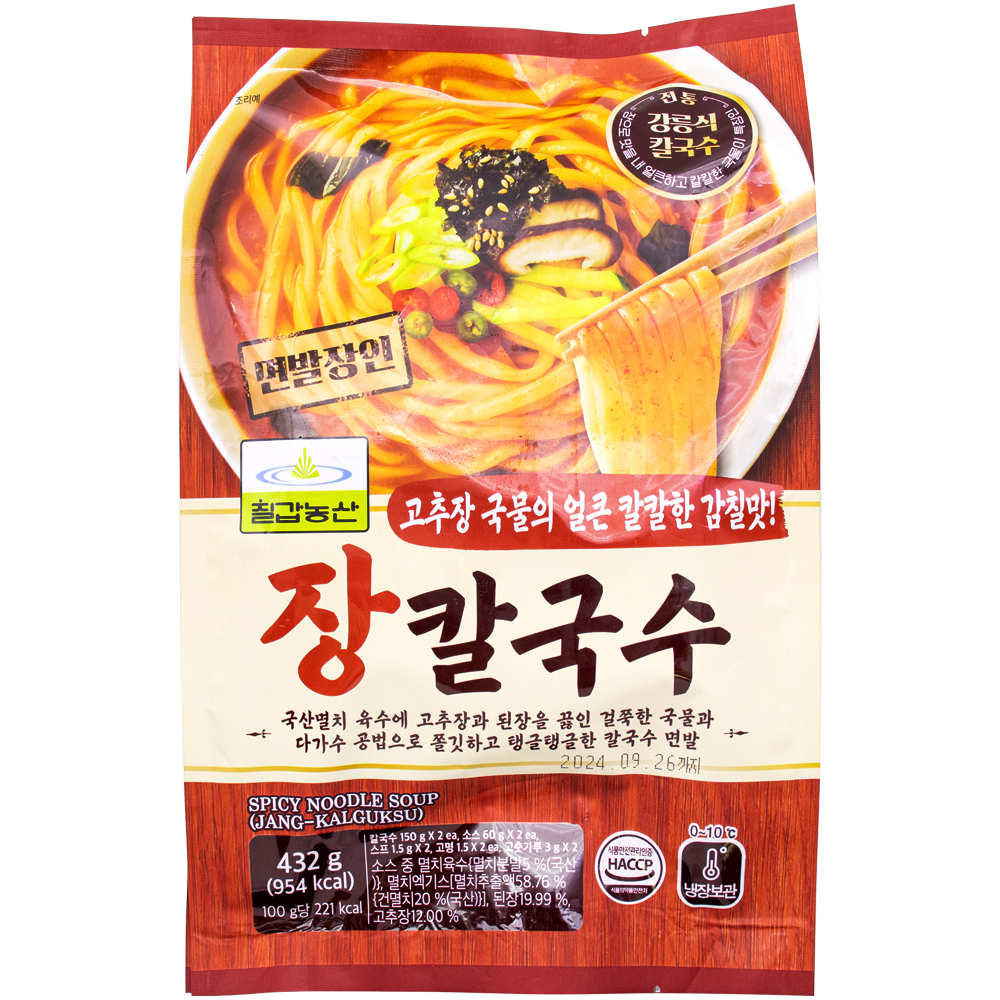 칠갑농산 장칼국수 432g