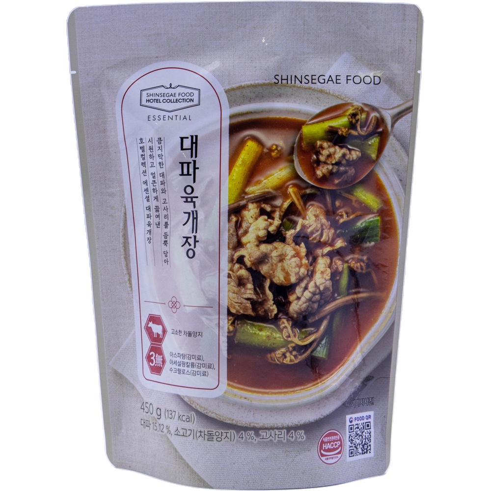 신세계푸드 호텔컬렉션 에센셜 대파육개장 450g