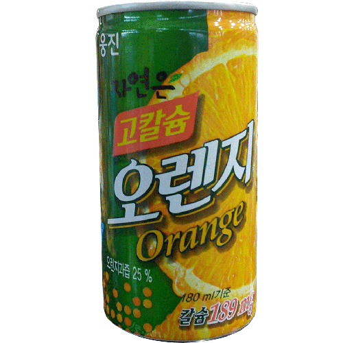 웅진 자연은 고칼슘오렌지 180ml