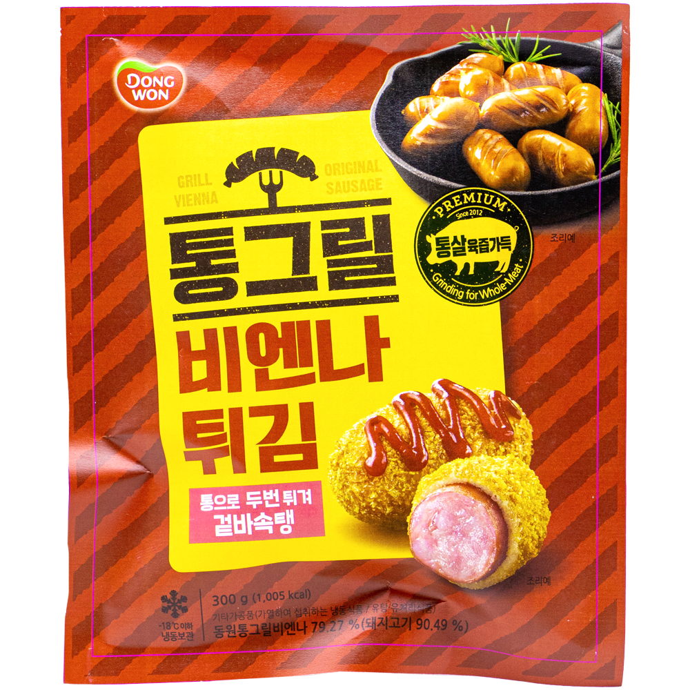동원 통그릴비엔나 튀김 300g