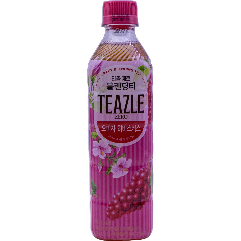 웅진 티즐제로 블렌딩티 오미자 히비스커스 500mL