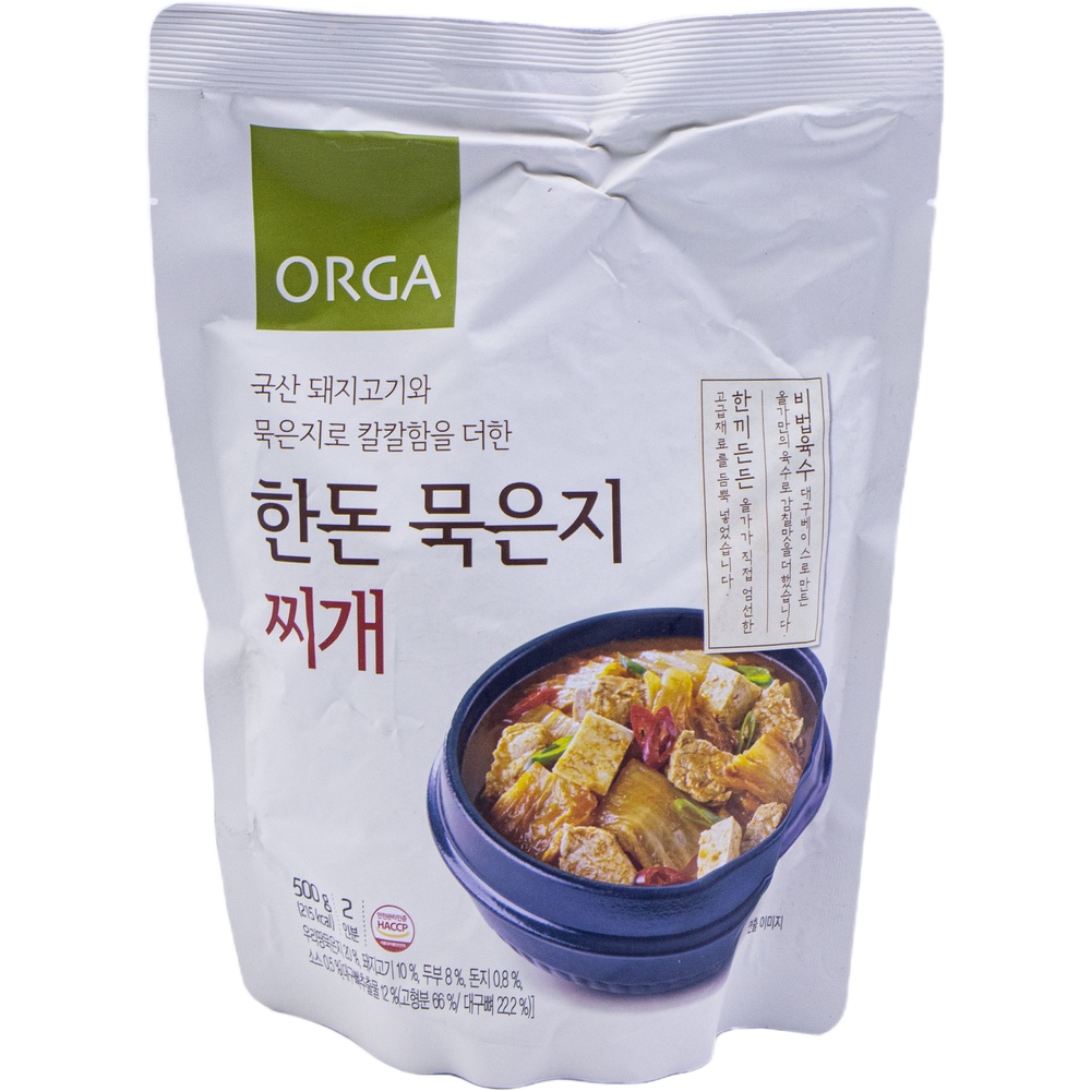 풀무원 올가 한돈 묵은지 찌개 500g