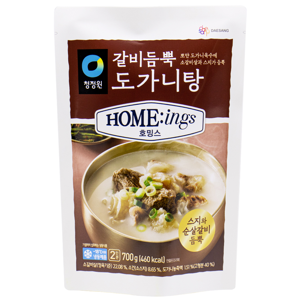대상 청정원 호밍스 갈비듬뿍 도가니탕 700g