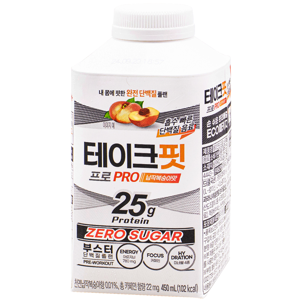 남양 테이크핏 프로 납작복숭아맛 450mL