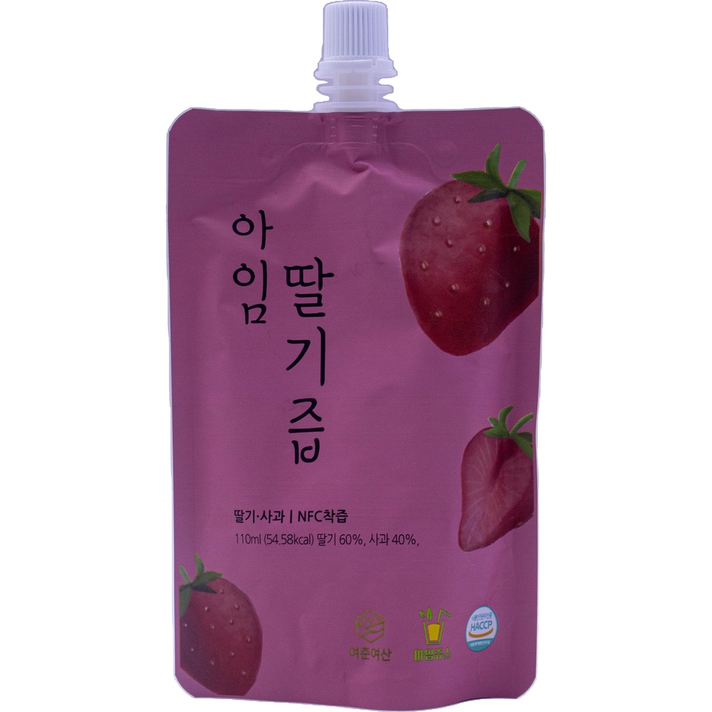 여춘여산 아임쥬스 아임 딸기즙 110mL