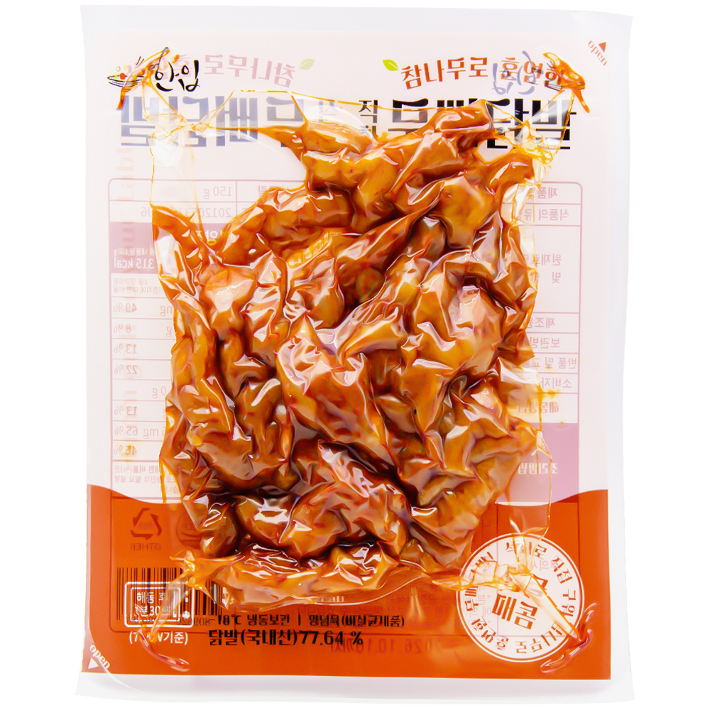 푸드로 한입 참나무로 훈연한 직화무뼈닭발 150g