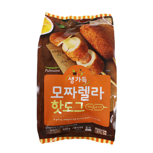 풀무원 생가득 모짜렐라핫도그 400g
