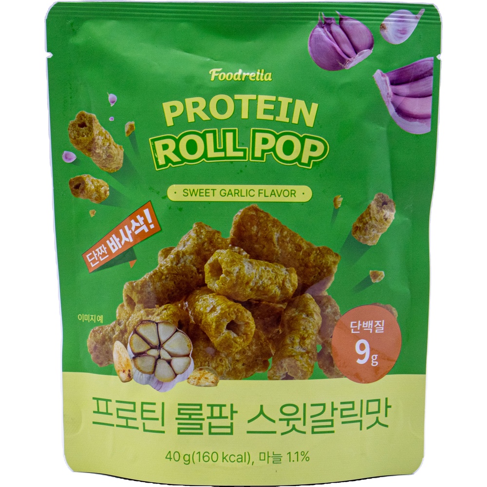 푸드렐라 프로틴롤팝 스윗갈릭맛 40g