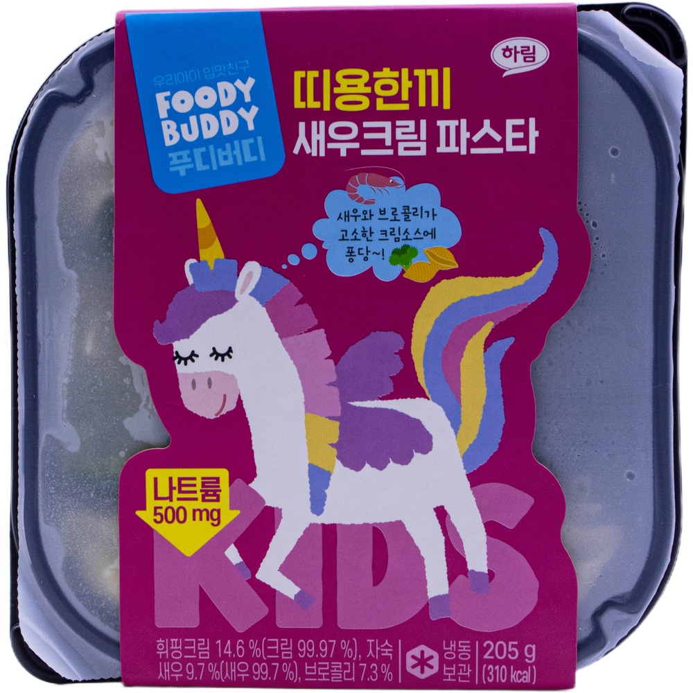하림 푸디버디 띠용한끼 새우크림 파스타 205g