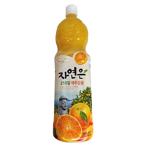 웅진 자연은 210일 제주감귤 1.5L
