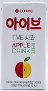 롯데 아이브 사과 190ml