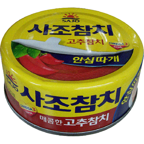 사조참치 매콤한고추참치 안심따개 135g