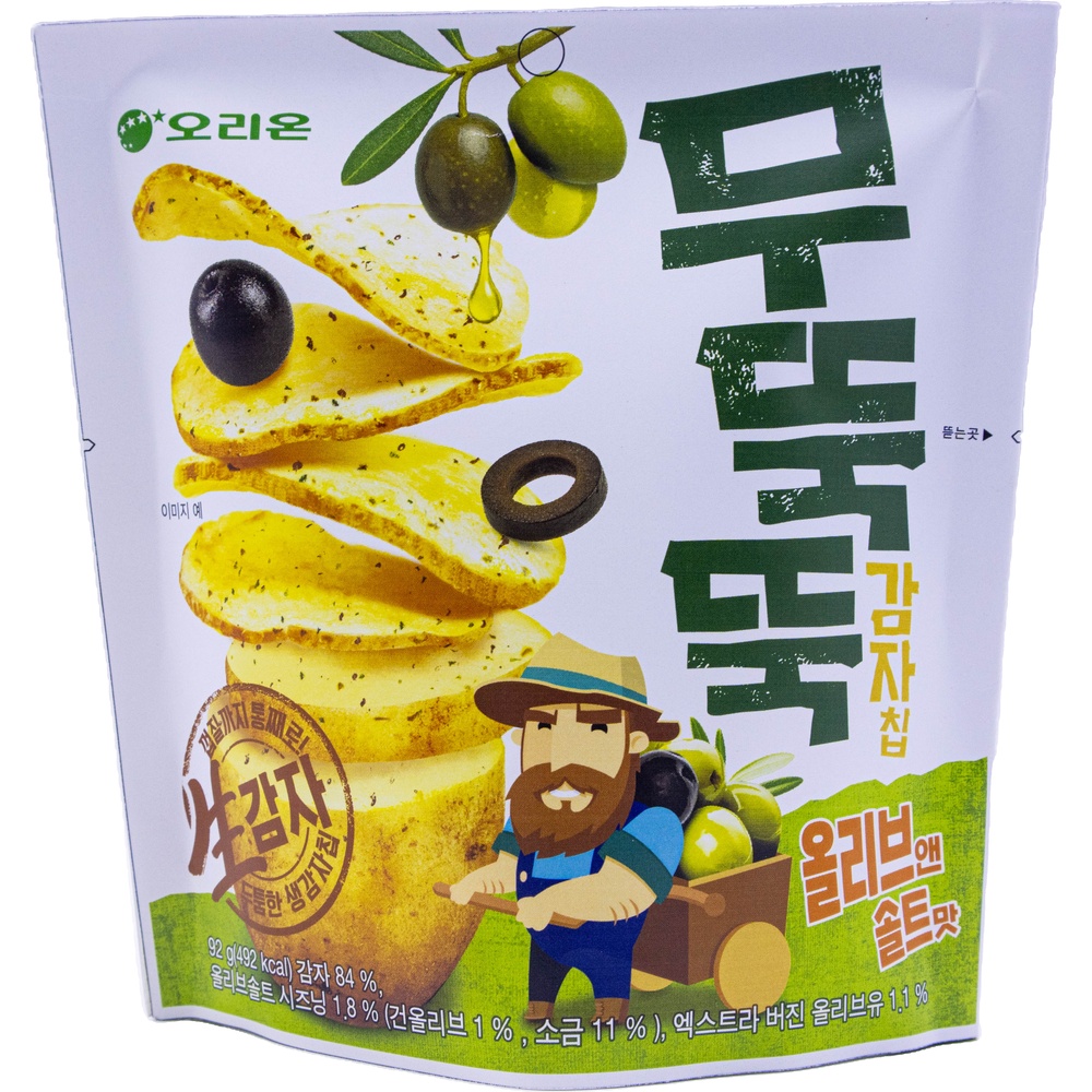 오리온 무뚝뚝 감자칩 올리브앤 솔트맛 92g