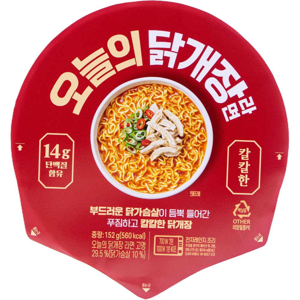 하림 오늘의 닭개장 라면 152g