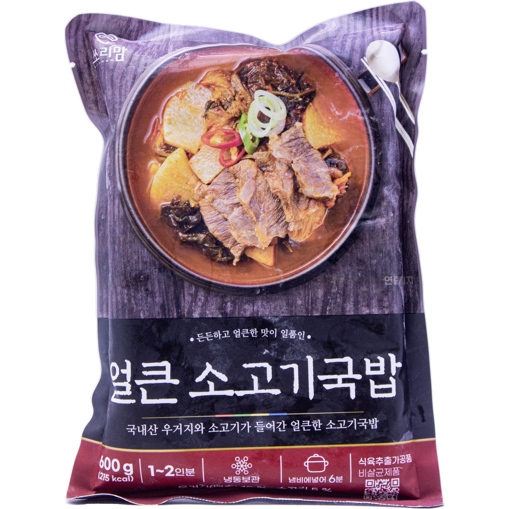 MS푸드 쏘리맘 얼큰 소고기국밥 600g