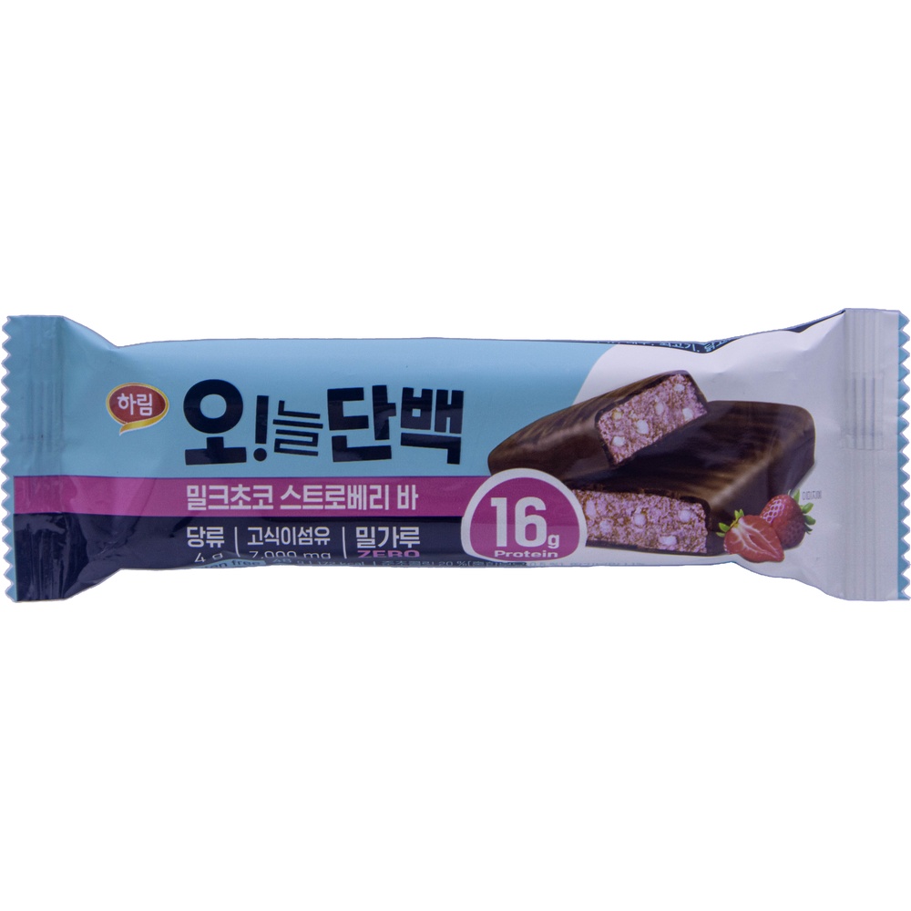 하림 오늘단백 밀크초코 스트로베리바 48g
