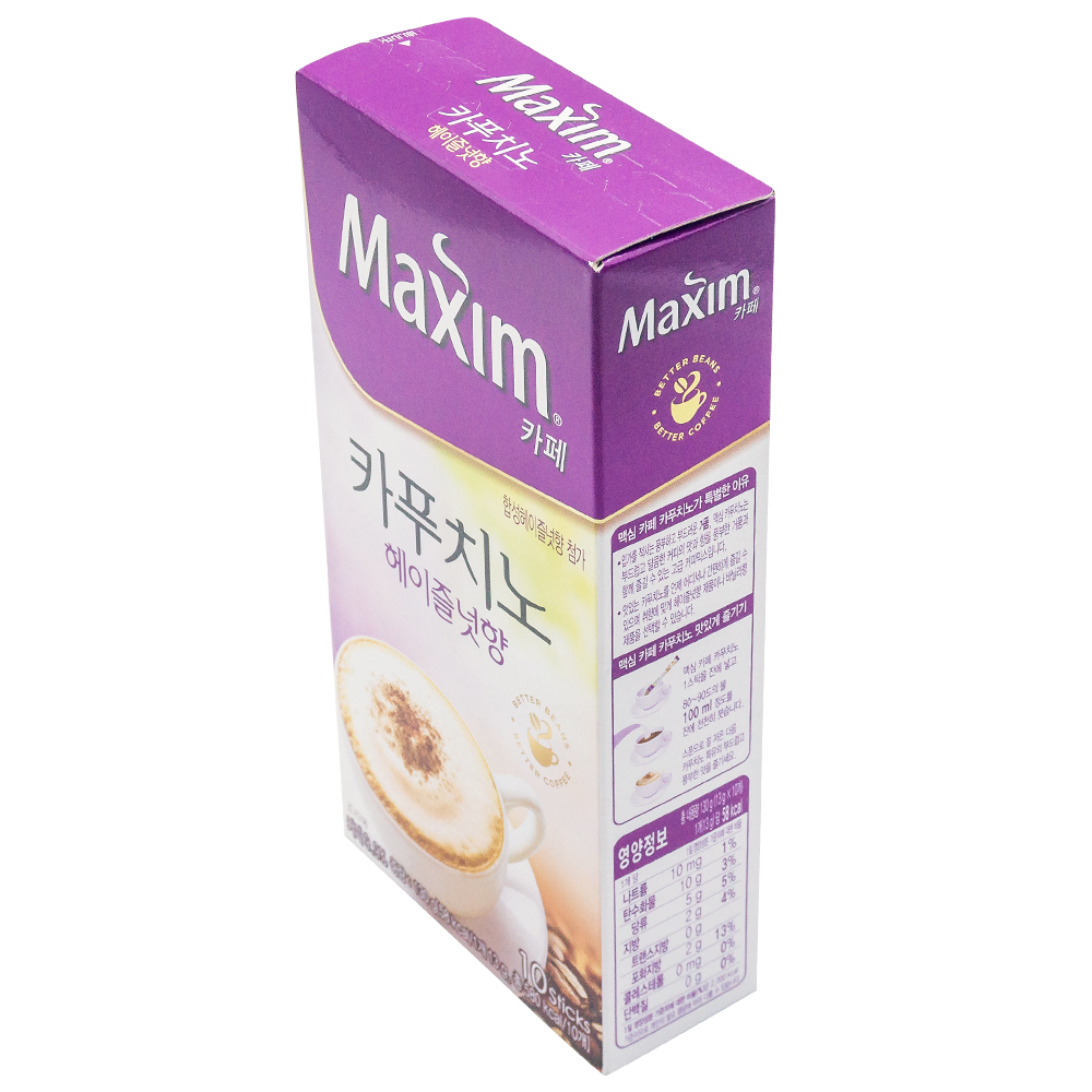 맥심 카페 카푸치노 헤이즐넛향 13g