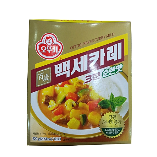 오뚜기 백세카레 3분 순한맛 200g