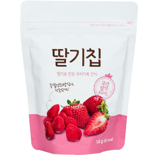 우원식품 딸기칩 14g