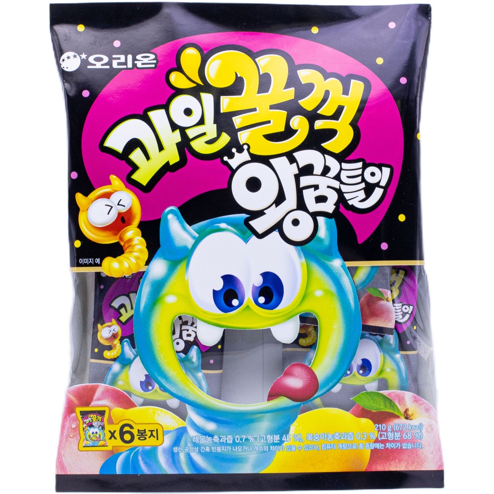 오리온 과일꿀꺽 왕꿈틀이 35g