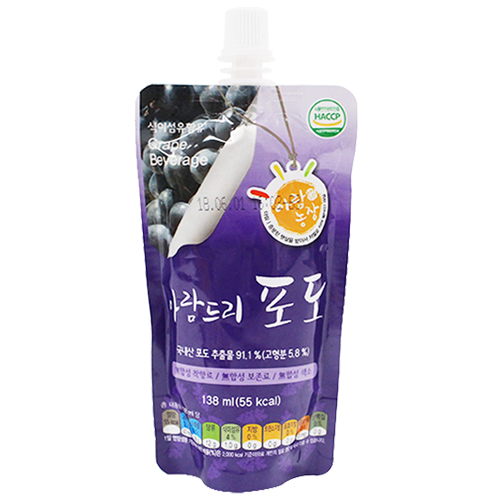아람농장 아람드리 포도 138ml
