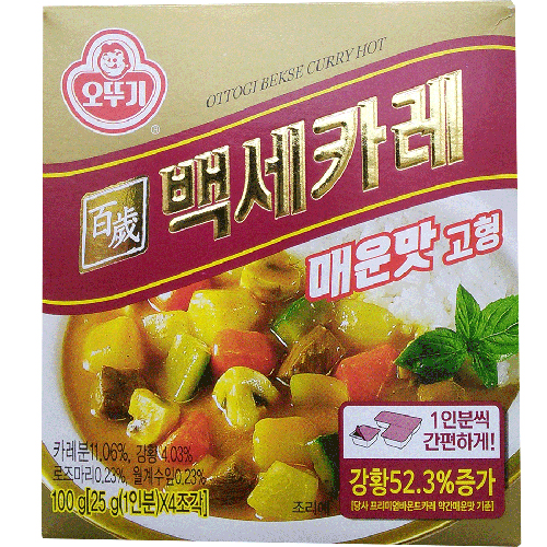 오뚜기 백세카레 고형 매운맛 100g