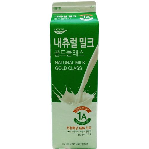 롯데푸드 내츄럴 밀크 골드클래스 900ml