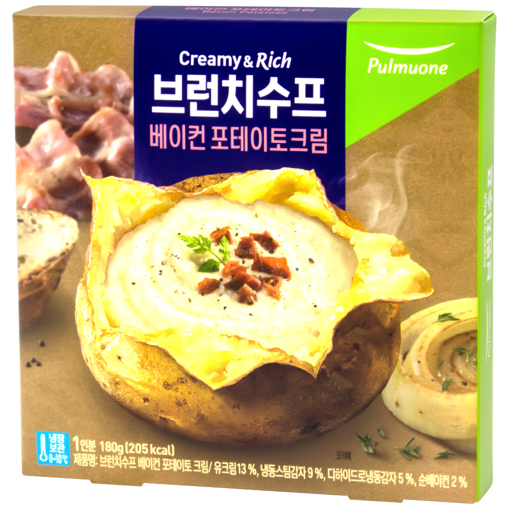 풀무원 브런치수프 베이컨 포테이토 크림 180g