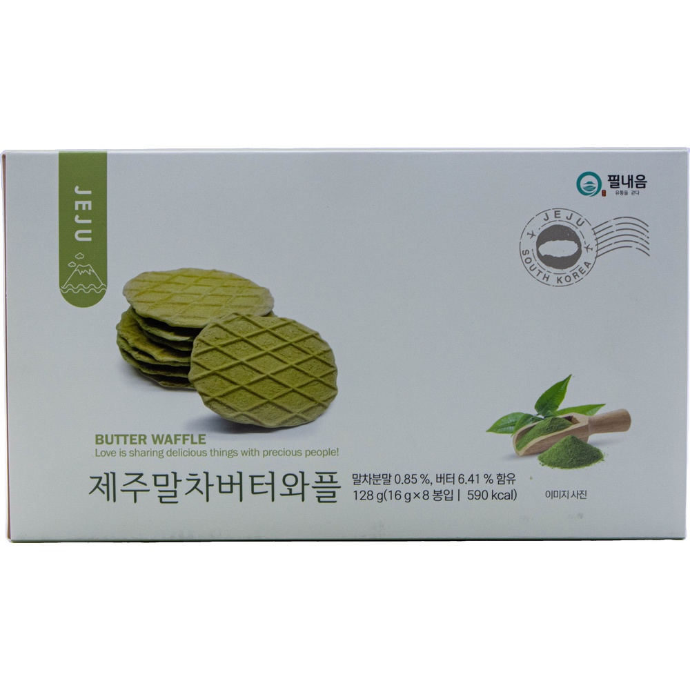 필내음 제주 말차 버터와플 16g