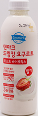 동원 덴마크 드링킹 요구르트 포스트 바이오틱스 딸기 750ml