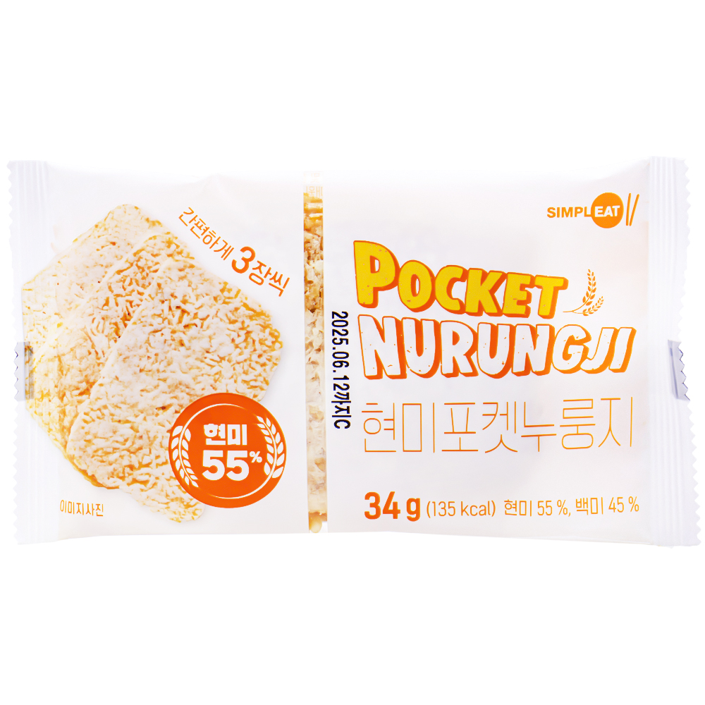심플잇 현미포켓누룽지 34g