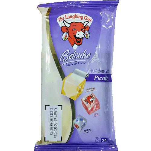 더래핑카우 벨큐브 피크닉 어니언맛, 햄향, 플레인 125g