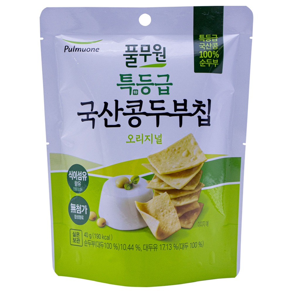 풀무원 특등급 국산콩 두부칩 오리지널 40g