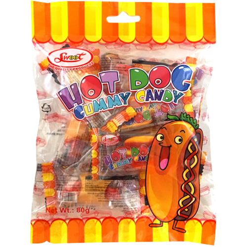 스윗 핫도그 모양 구미 캔디 80g