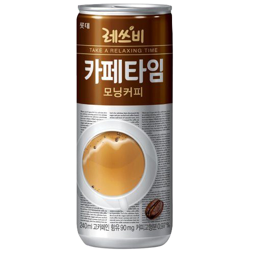 롯데 레쓰비 카페타임 모닝커피 240ml