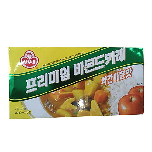 오뚜기 프리미엄 바몬드카레 고형 약간매운맛 200g