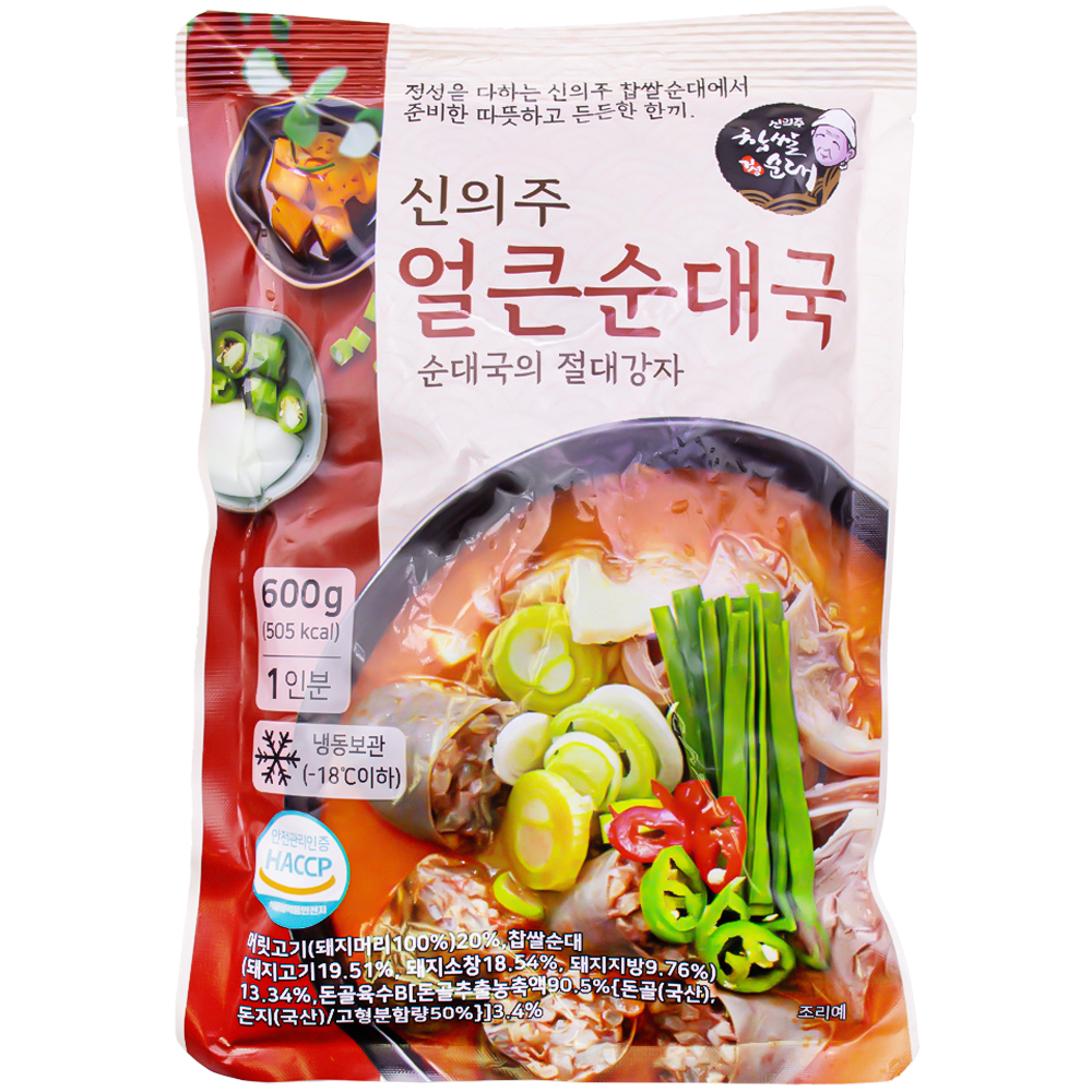 거성푸드 신의주 얼큰순대국 600g