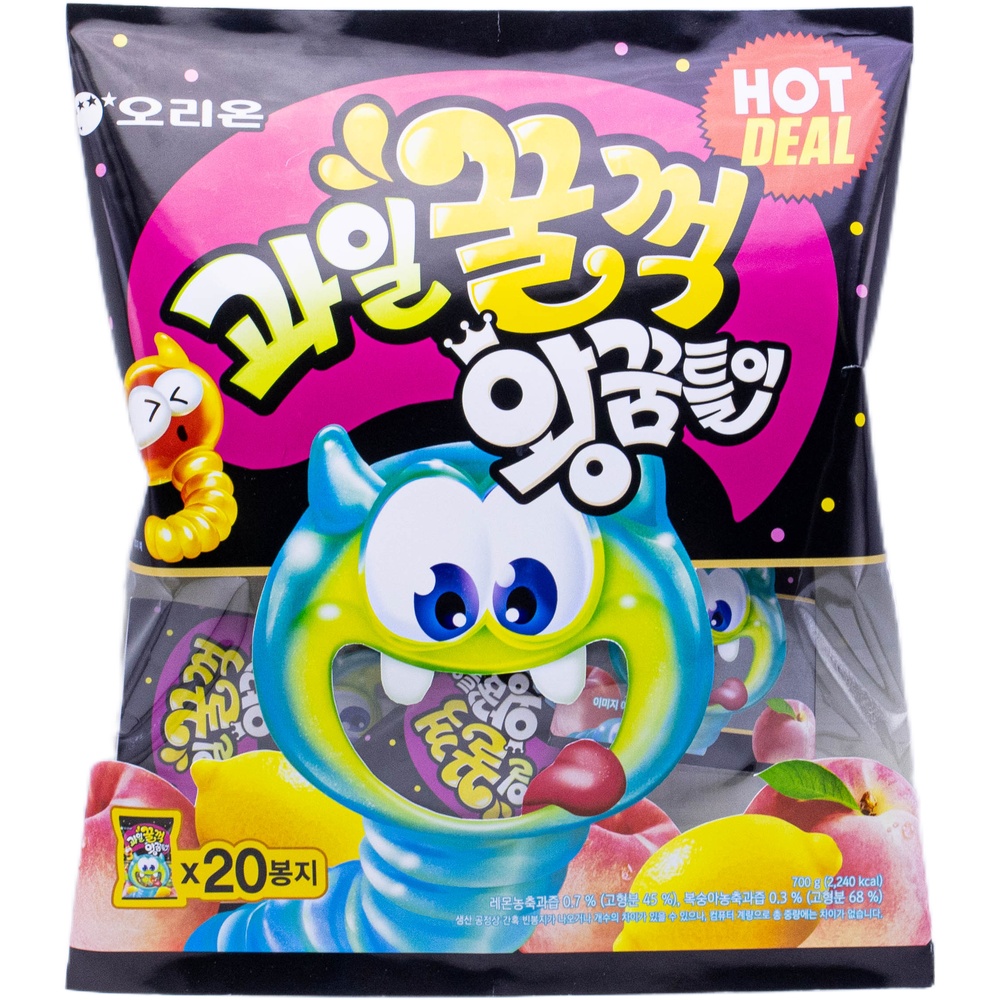 오리온 과일꿀꺽 왕꿈틀이 35g