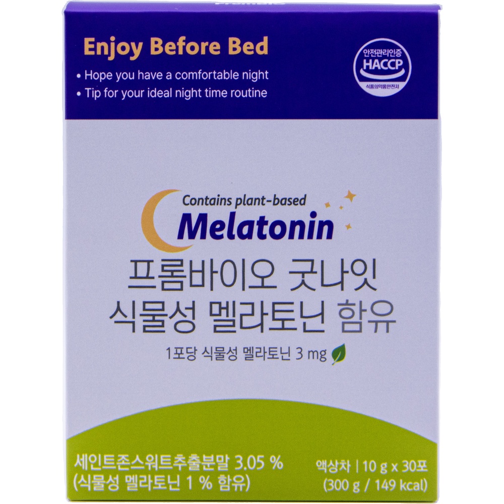 프롬바이오 굿나잇 식물성 멜라토닌 함유 10g