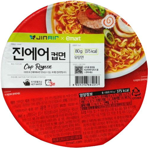 이마트 진에어 컵면 80g