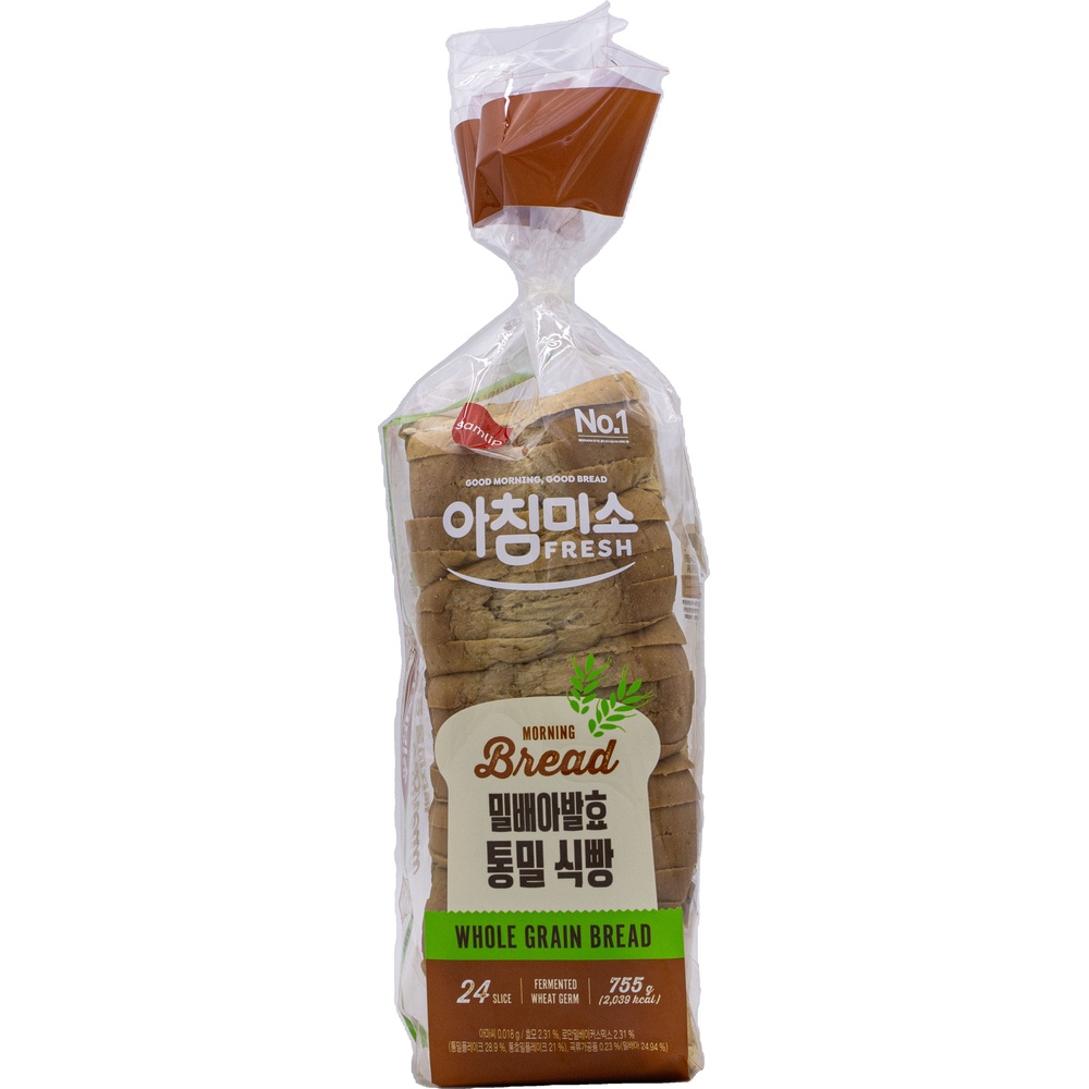 삼립 아침미소 밀배아발효 통밀식빵 755g
