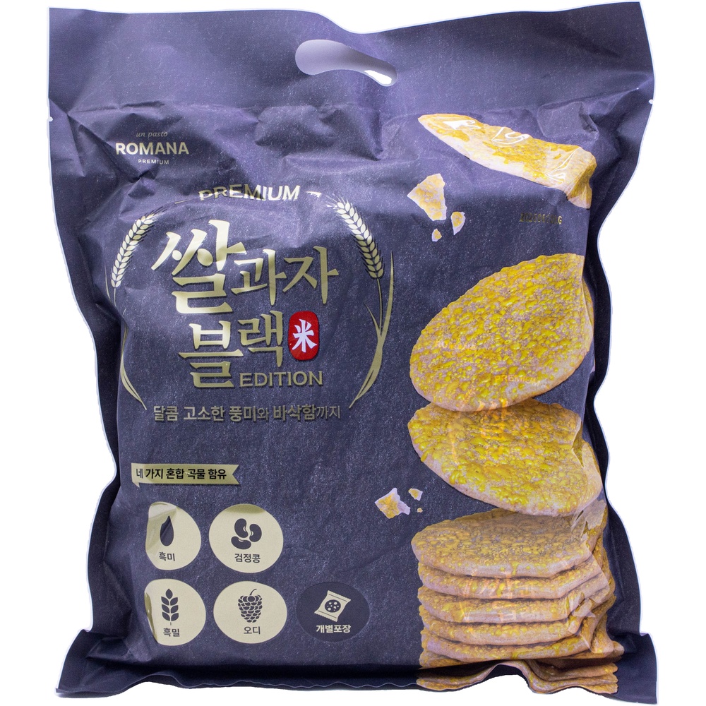 이룸리테일 로마나 쌀과자 블랙 11.2g