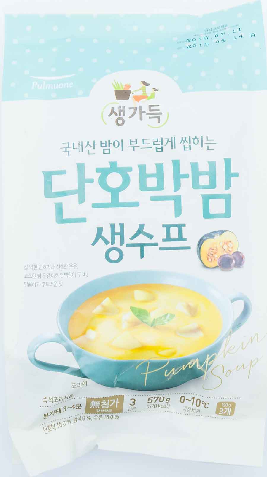 풀무원 생가득 단호박밤 생수프