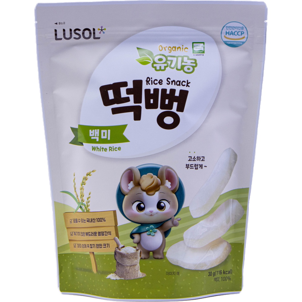 에르코스 루솔 유기농 떡뻥 백미 30g