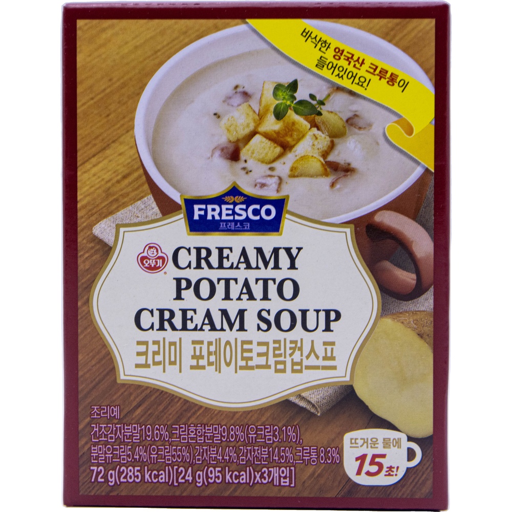 오뚜기 프레스코 크리미 포테이토크림컵스프 24g