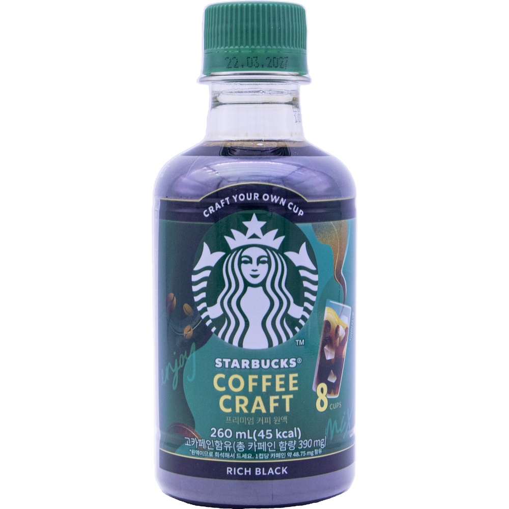 네슬레 스타벅스 커피 크래프트 리치 블랙 260mL